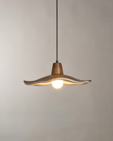 Simple Retro Wood Pendant Light Lampshade