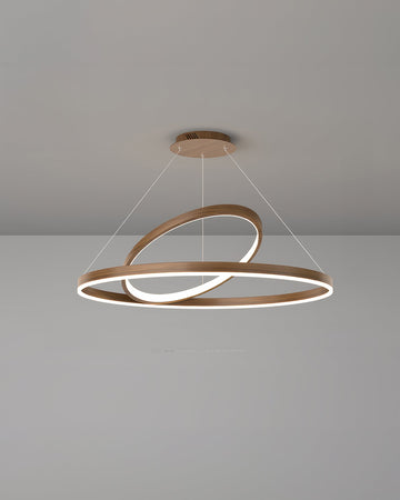 Chic Retro Wooden Orbit Chandelier