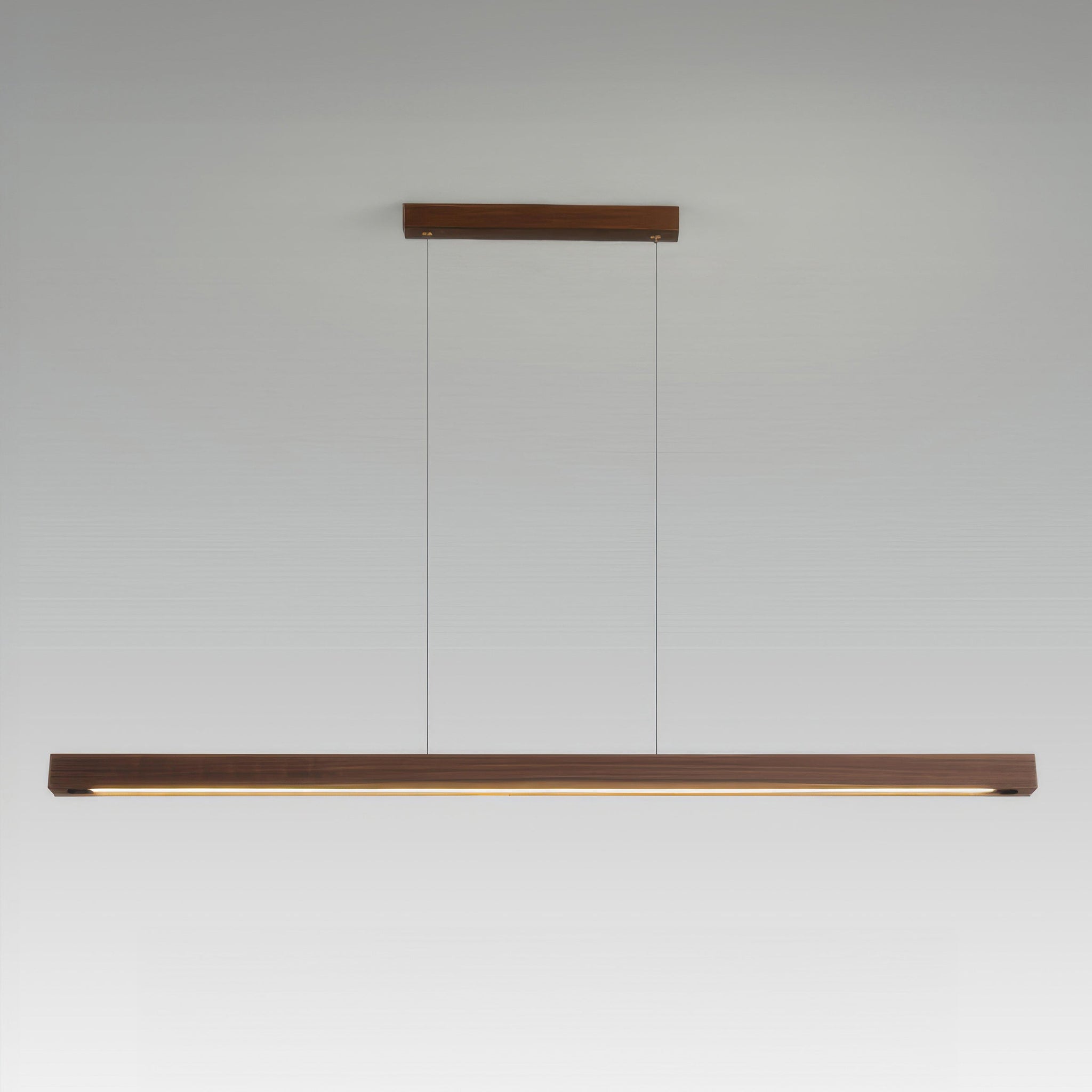 Minimalist Japanese Walnut Pendant Light