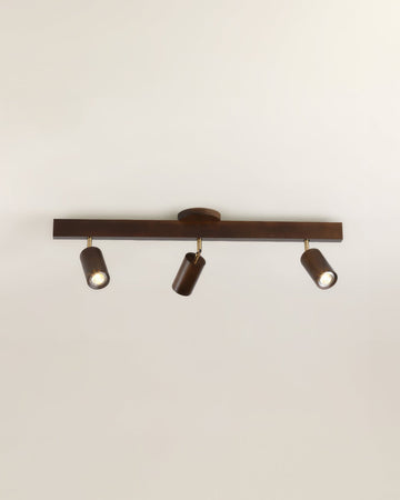 Walnut Gallery Track Light